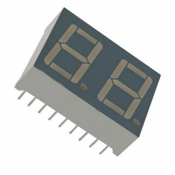 DA56-11GWA Kingbright Electronics внешний вид корпуса LED TH 25.0x19.05x8.0mm