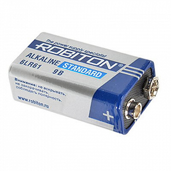 BAT [9V] ROBITON STANDARD 6LR61 SR1 Robiton внешний вид корпуса 