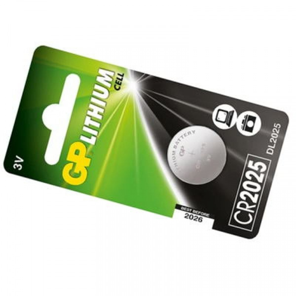 CR2025 GP внешний вид корпуса d20x2.5 mm