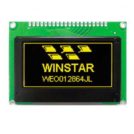 WEO012864JLPP3N00000 Winstar Display внешний вид корпуса OLED 75.0x52.7x8.5mm