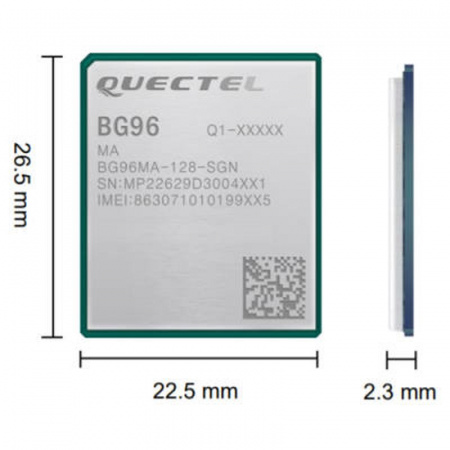 BG96MATEA-128-SGN Quectel Wireless Solutions внешний вид корпуса 
