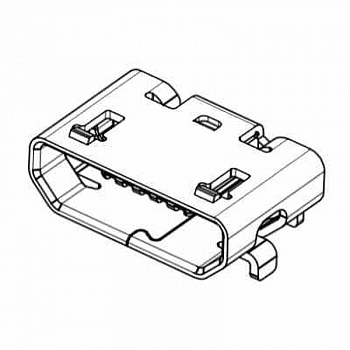 105017-0001 Molex внешний вид корпуса microUSB
