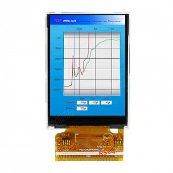 WF24HTLAJDNN0# Winstar Display внешний вид корпуса TFT 42.72x60.26x2.25mm
