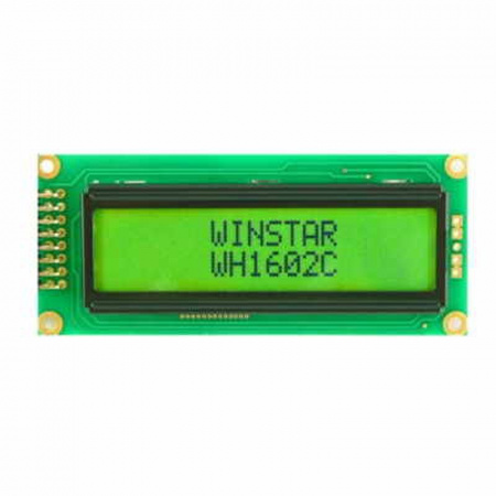 WH1602C-YGH-CTK# Winstar Display внешний вид корпуса LCD 85.0x36.0x13.2mm