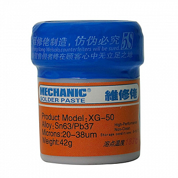 Паяльная паста Mechanic XG-50 Mechanic внешний вид корпуса 