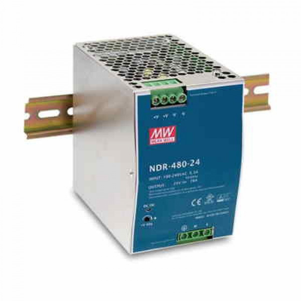 NDR-480-24 Mean Well внешний вид корпуса NDR-480 85.5x125.2x128.5mm