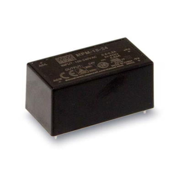 MPM-15-12 Mean Well внешний вид корпуса MPM-15 52.4x27.2x24mm