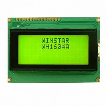 WH1604A-YYH-CT# Winstar Display внешний вид корпуса LCD 87.0x60.0x13.6mm