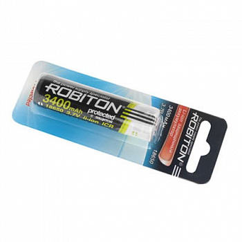 ACC 3.6V 3400mAh Li-NCR18650 BL1 Robiton внешний вид корпуса d18.2x70 mm