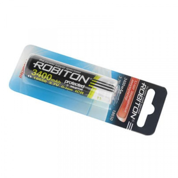 ACC 3.6V 3400mAh Li-NCR18650 BL1 Robiton внешний вид корпуса d18.2x70 mm