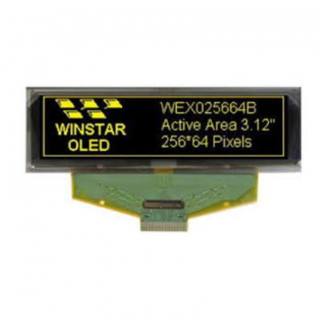 WEX025664BLPP3N00000 Winstar Display внешний вид корпуса OLED 88.0x27.8x2.05mm