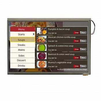 WF101FSYFPLHTX# Winstar Display внешний вид корпуса TFT 230.56x155.01x28.4mm