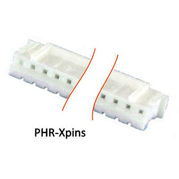 PHR-5 JST внешний вид корпуса PHR  6.4x11.8mm