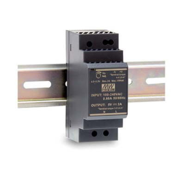 HDR-30-24 Mean Well внешний вид корпуса HDR-30 35x90x54.5mm