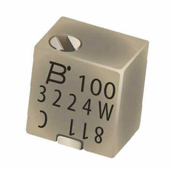 3224W-1-502E Bourns внешний вид корпуса 3224 5.3x4.8x3.9mm