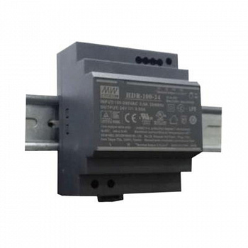 HDR-100-24 Mean Well внешний вид корпуса HDR-100 70x90x54.5mm