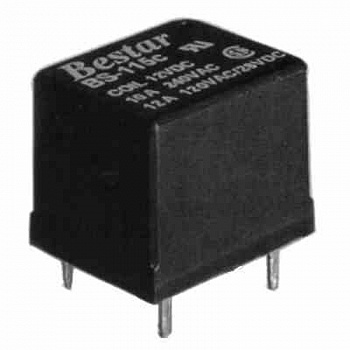 BS-115C-12A-12VDC Bestar Electric внешний вид корпуса BS-115C 18.8x15.4x15.1mm