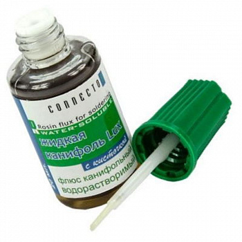 Канифоль жидкая  Lux с кисточкой  20мл Connector внешний вид корпуса 