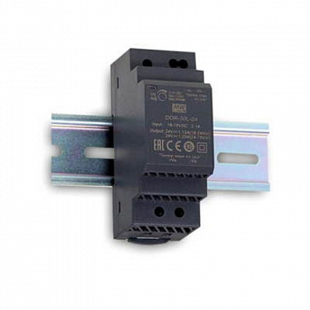 DDR-30L-24 Mean Well внешний вид корпуса DDR-30 35x90x54.5mm