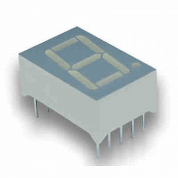 SC56-11GWA Kingbright Electronics внешний вид корпуса LED TH 19.05x12.7x8.0mm