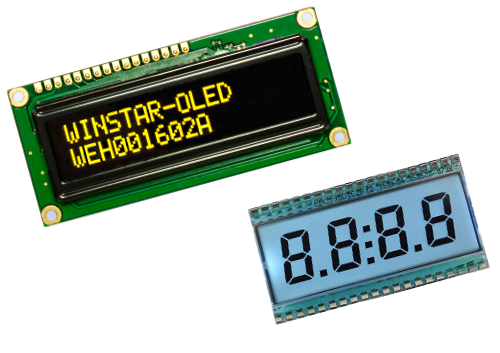 Дисплеи, индикаторы и светодиоды