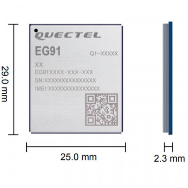 EG91EXGA-128-SGNS Quectel Wireless Solutions внешний вид корпуса 